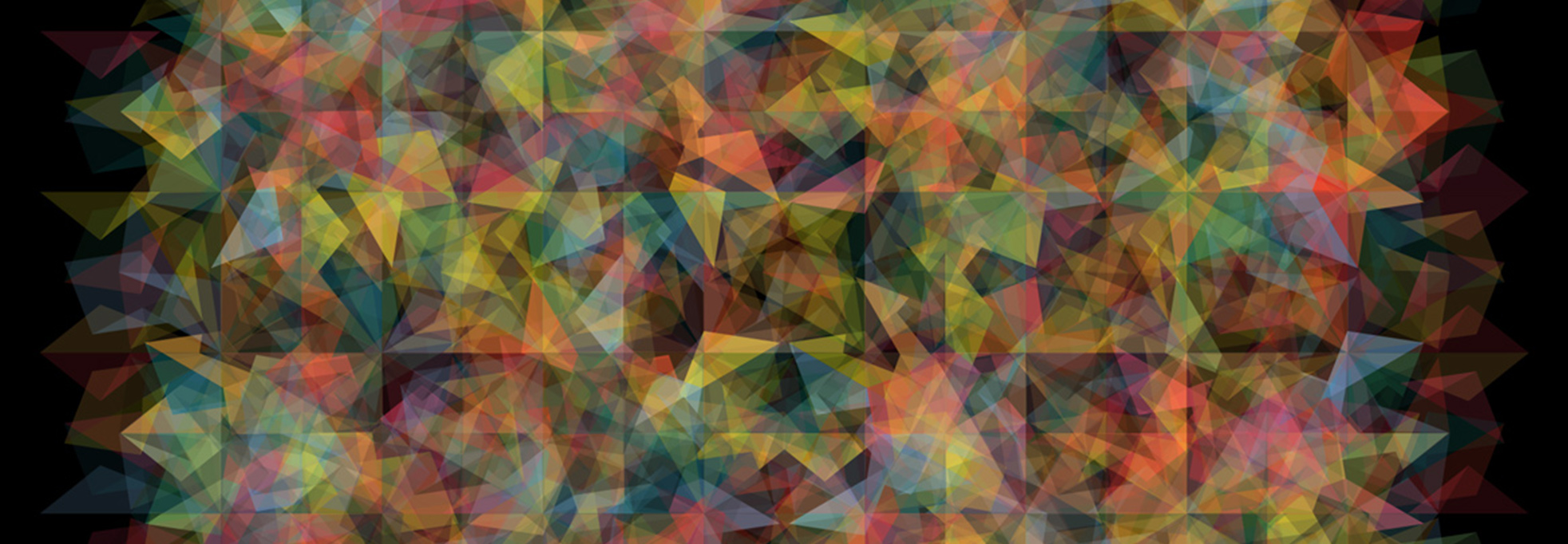 digital triangle art creative coding