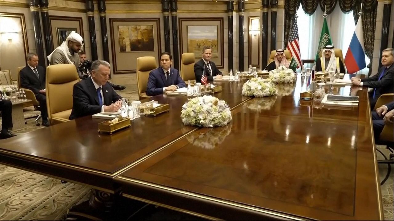 international negotiation meeting in modern conference room