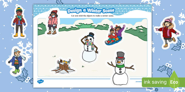 winter scene physical objects