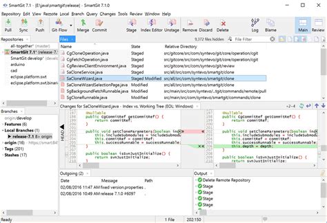 git repositories management tool interface