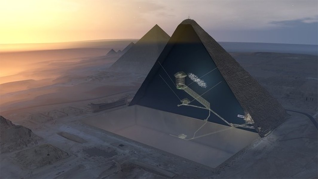 Muon tomography revealing the Big Void in the Great Pyramid