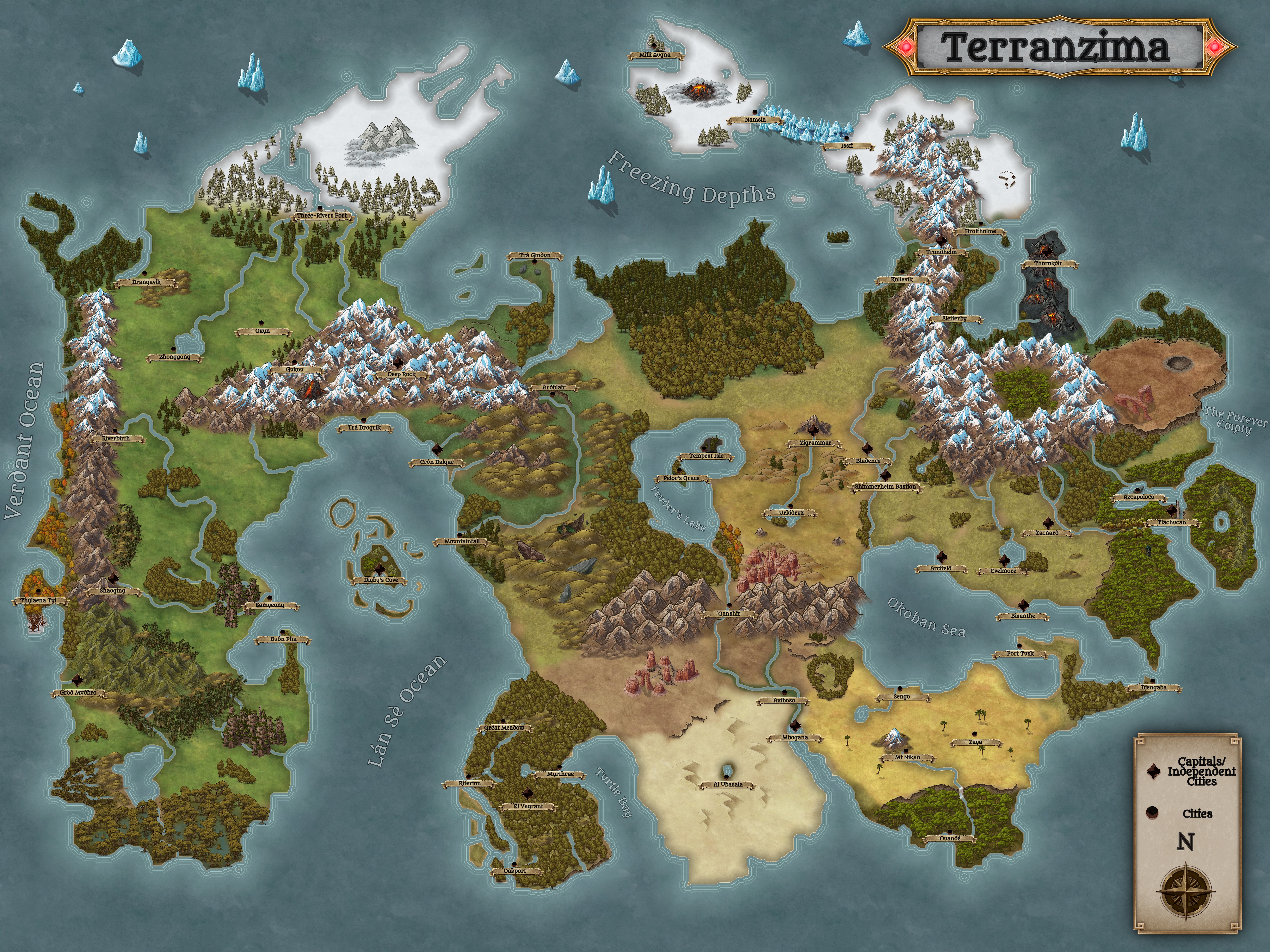 worldmap leaders scenery