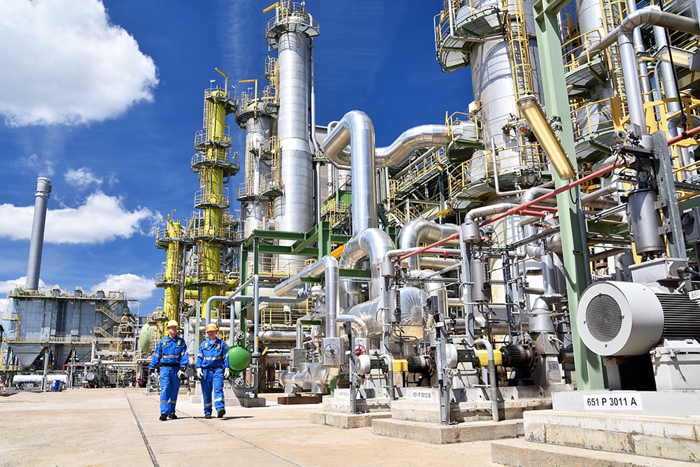 chemical plant industrial equipment