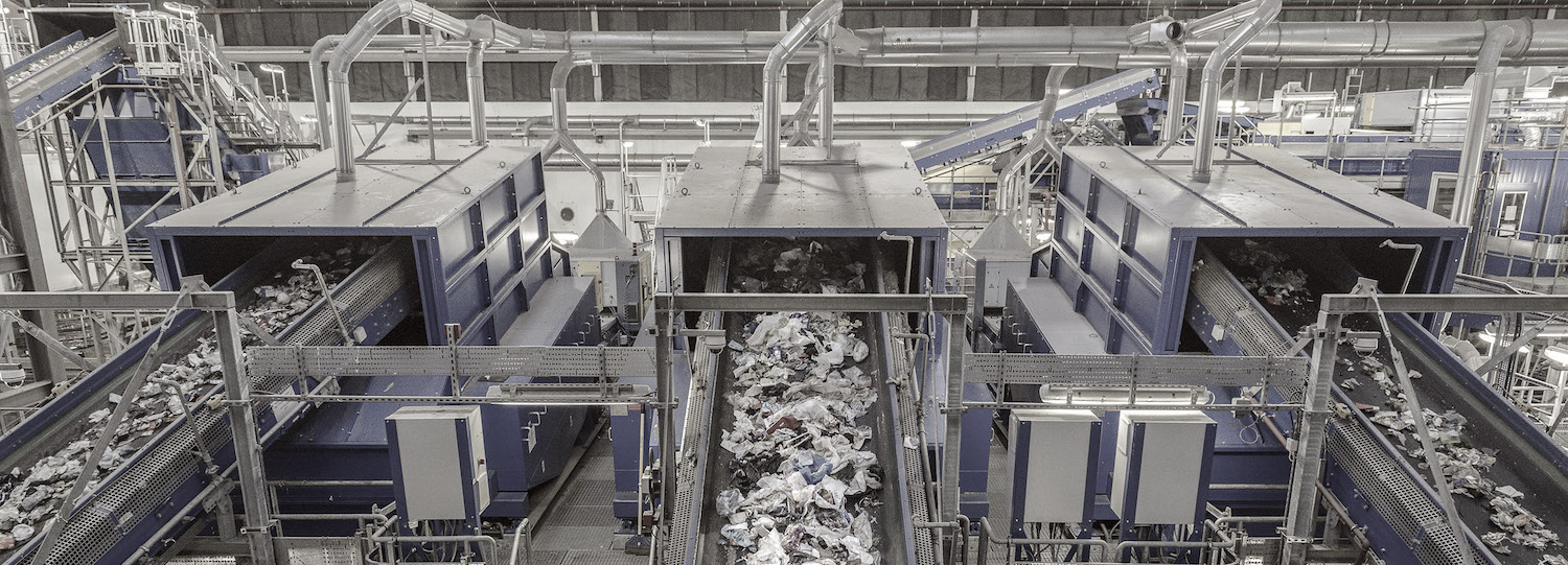 industrial recycling facility, machinery and chemical processing equipment