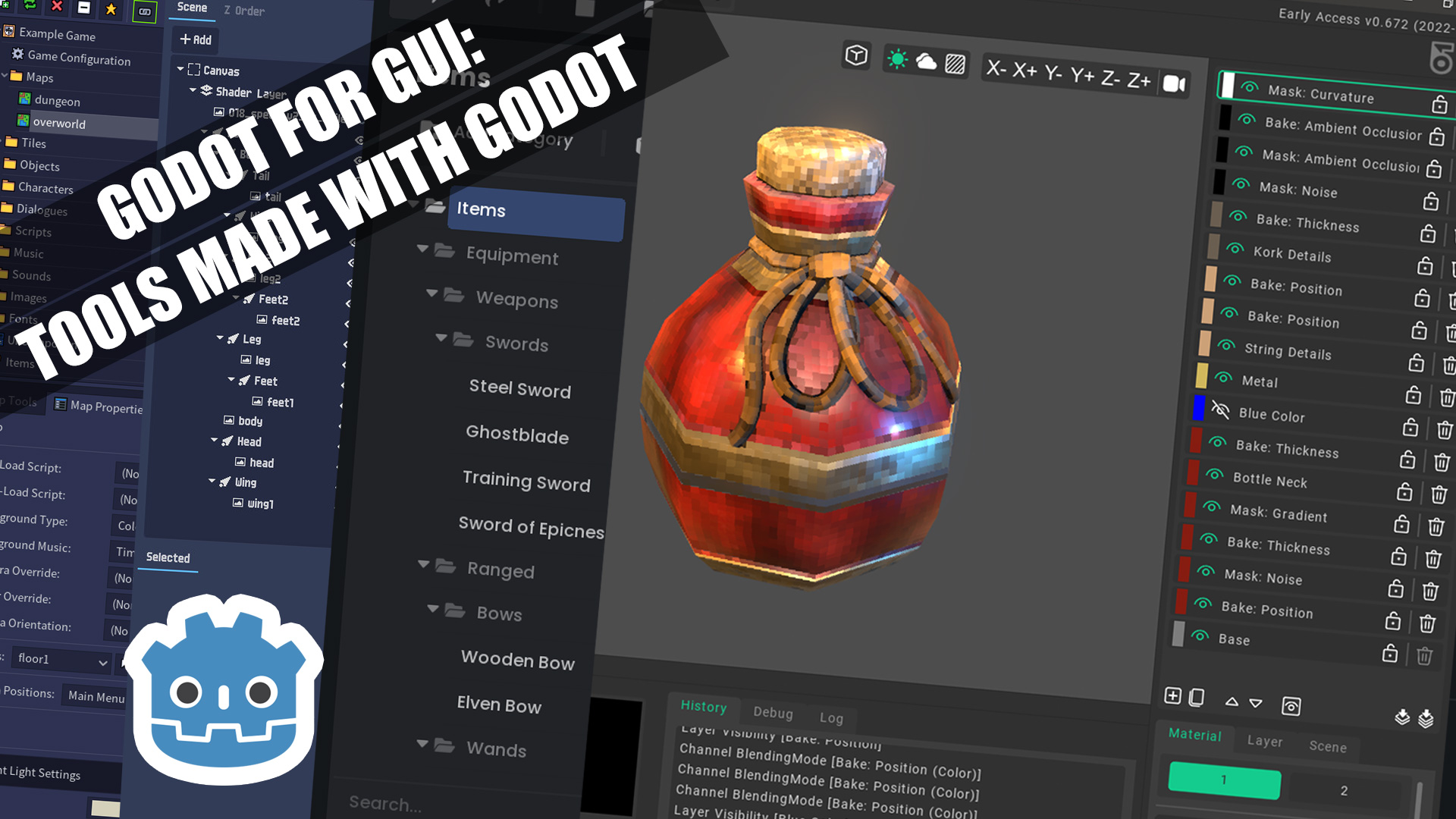 Godot game development tools