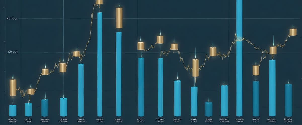 gold bars, financial charts, gold nugget, economic indicators