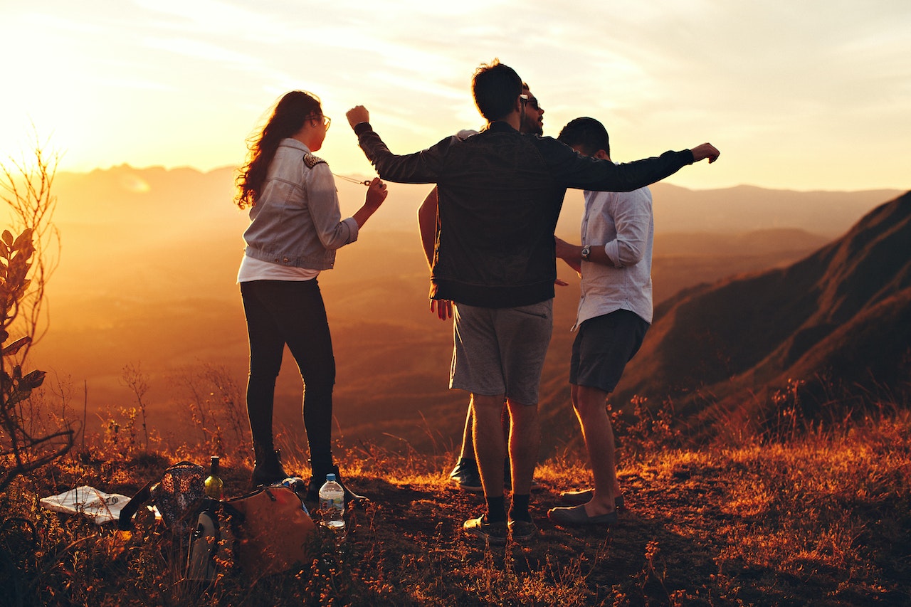 people enjoying time together outdoors