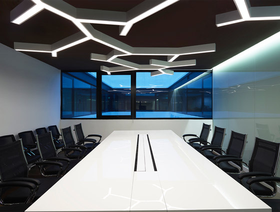 scenery of high tech office interior