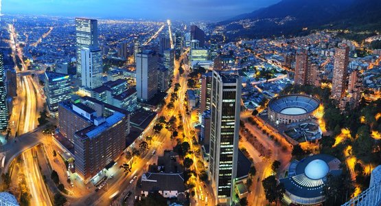 Colombian governmental building landscape
