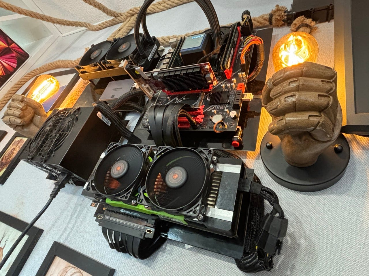 modern gpu hardware bench setup