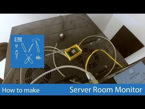 server room monitoring setup