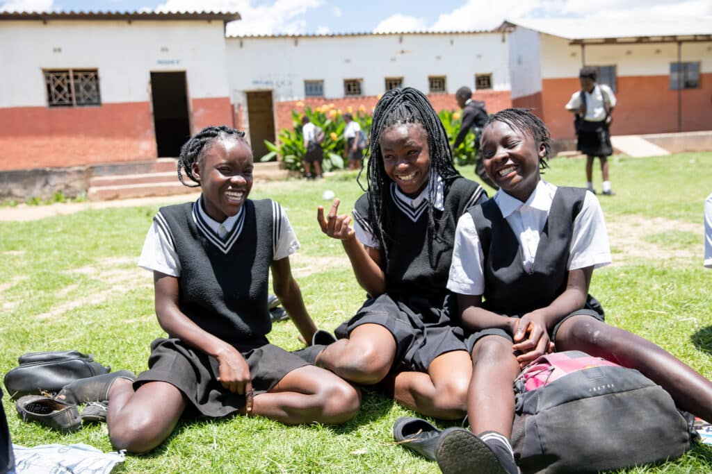 adolescent students school campus