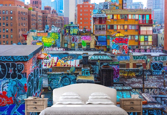 urban graffiti wall city
