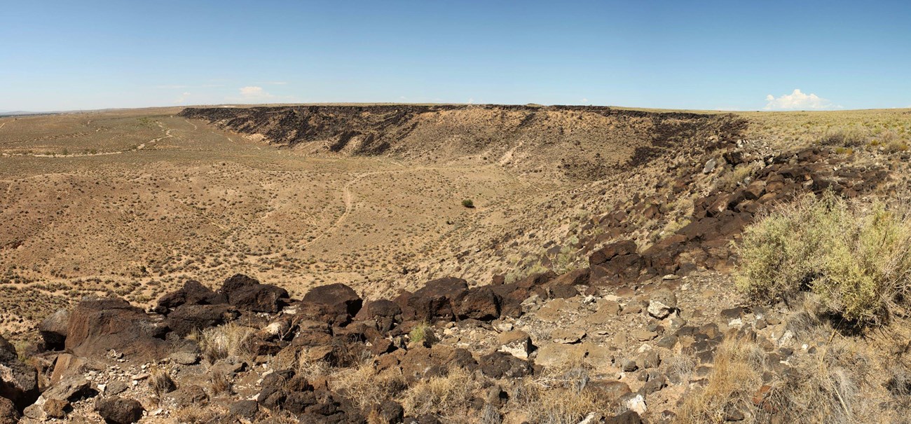 volcanic landscape rocky terrain