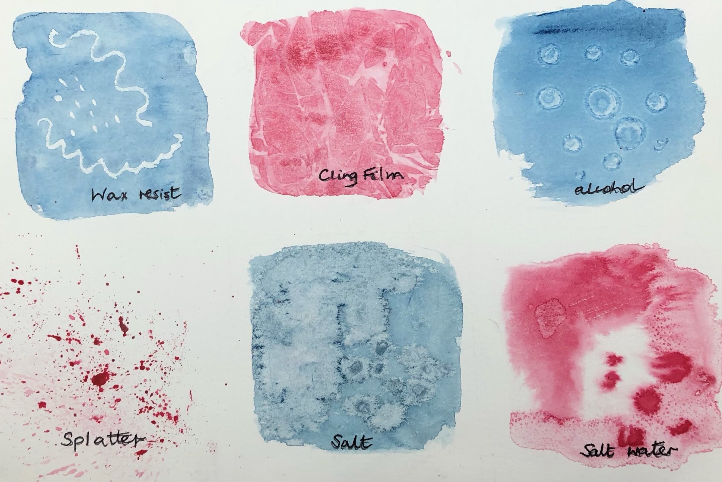 watercolour artwork with texture