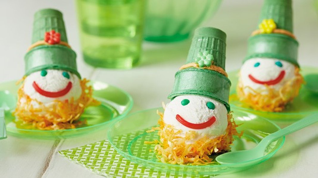 Leprechaun hat ice cream cones