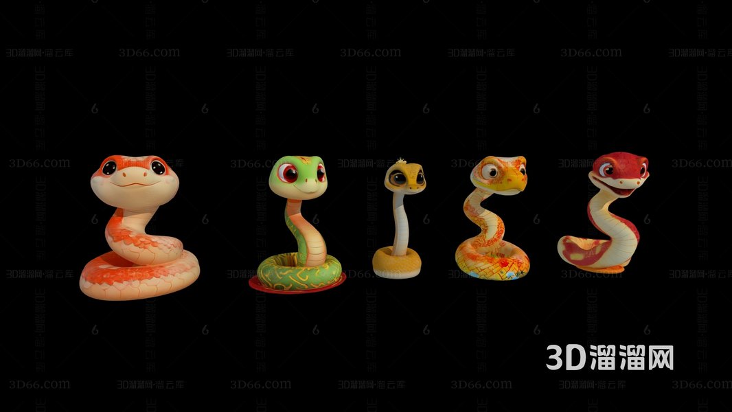 青蛇 3D渲染 Q版角色 動畫