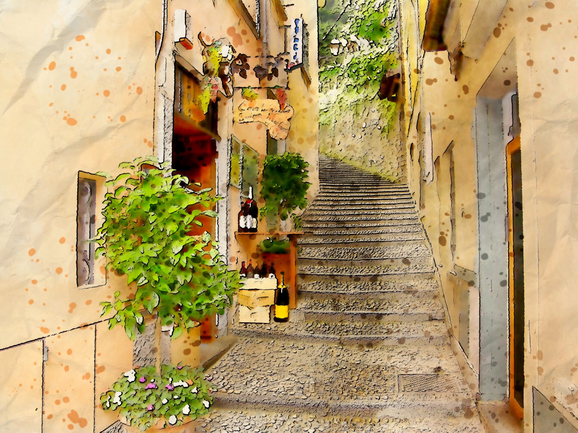 scenic view urban street art