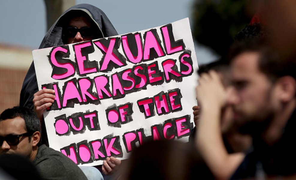 Illustration depicting workplace harassment