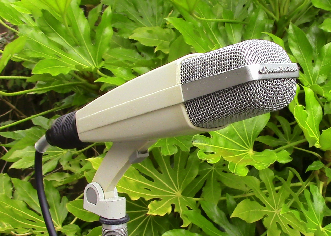 classic theatre stage vintage microphone