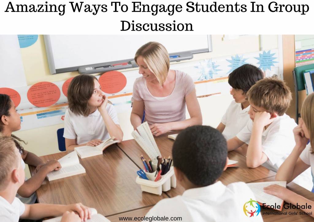 international classroom group discussion