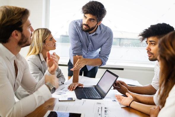 group of people discussing ideas