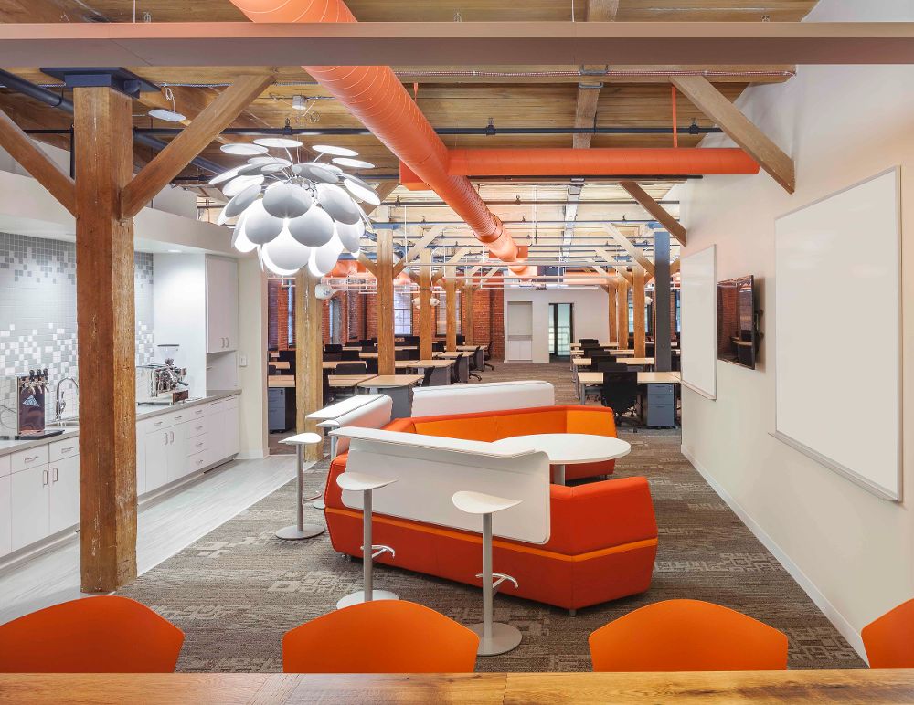 hubspot office setup modern workspace