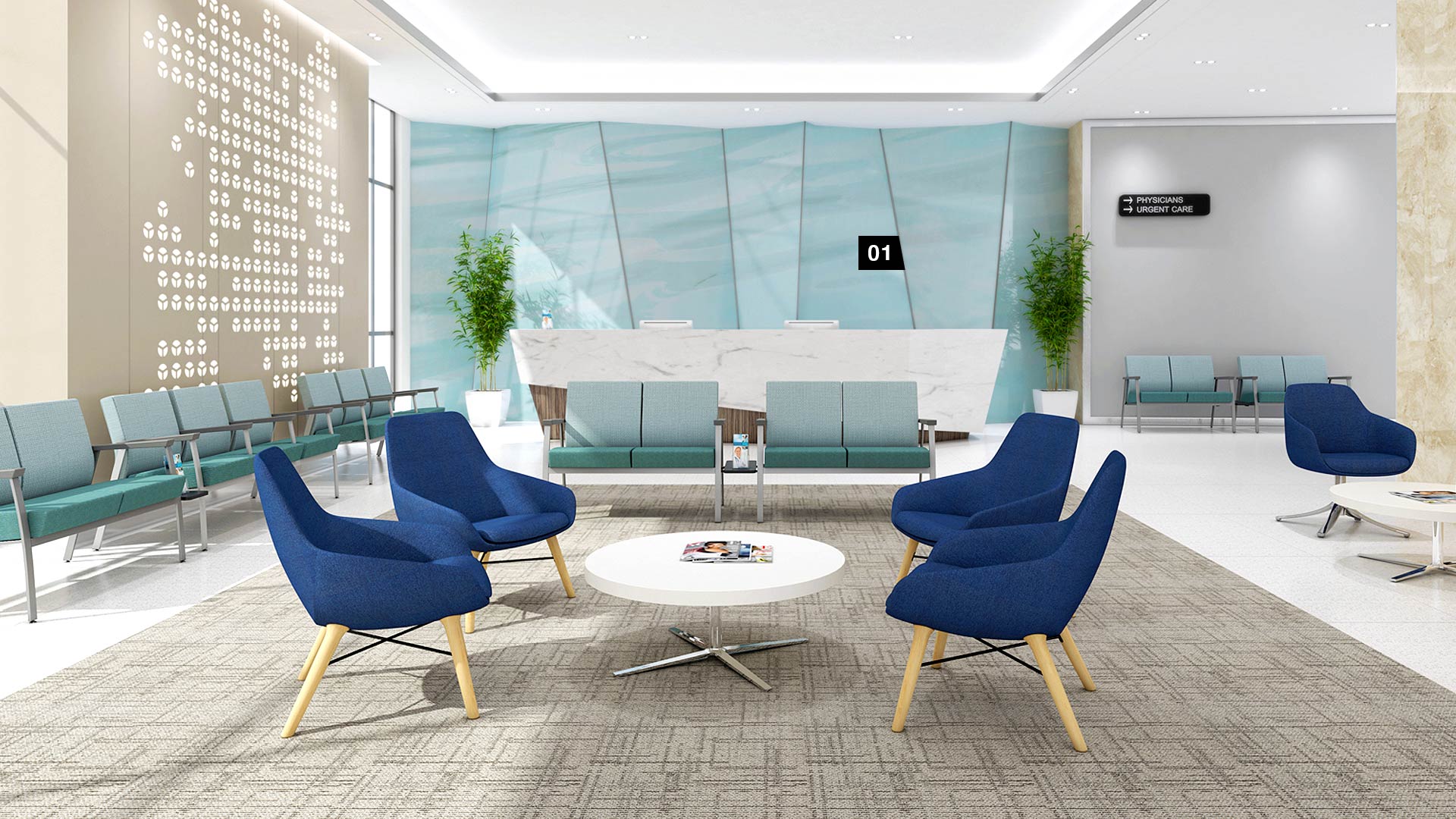 office seating reception area