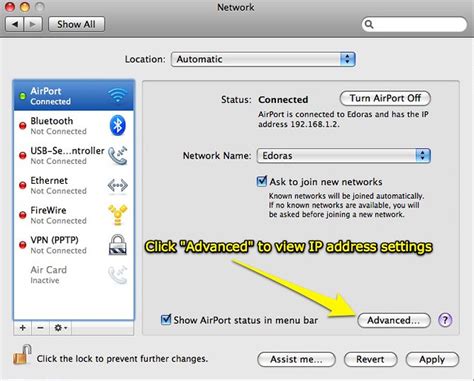 Network settings in Mac OS 10.5.7 | Uploaded with plasq's Sk… | Flickr
