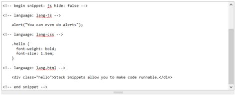 Introducing Runnable JavaScript, CSS, and HTML Code Snippets - Stack ...