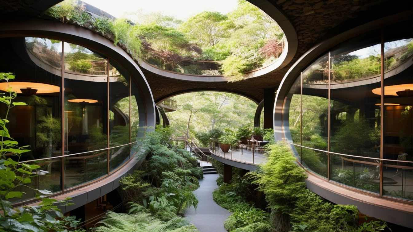 calming natural scenery with budgeting elements