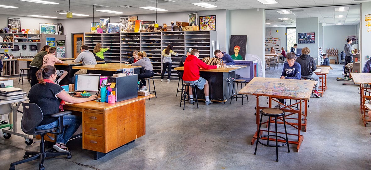 school building classroom teacher