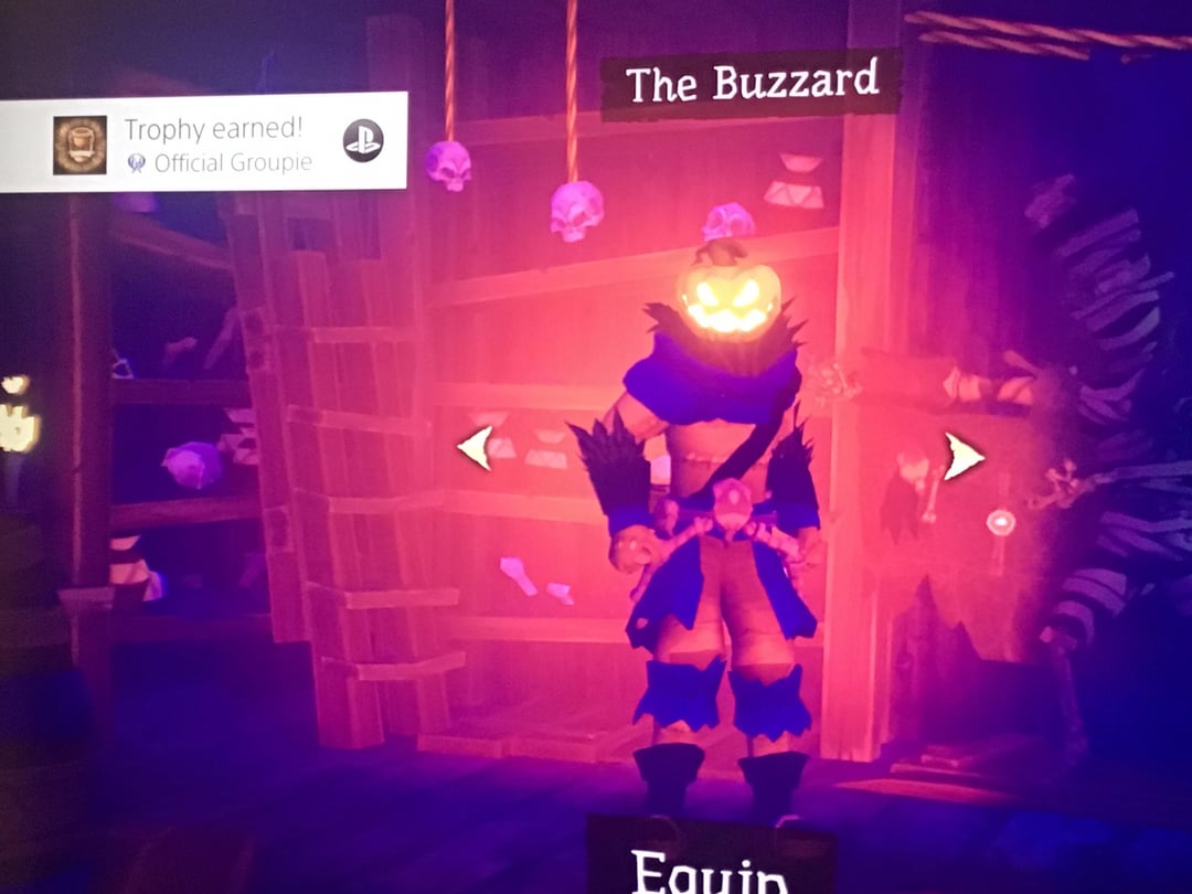 spooky gaming event trophy