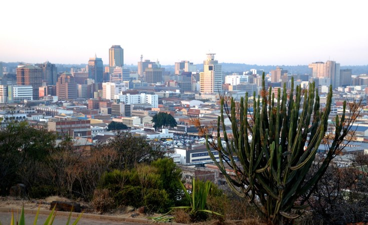 urban skyline, city council meeting in Zimbabwe