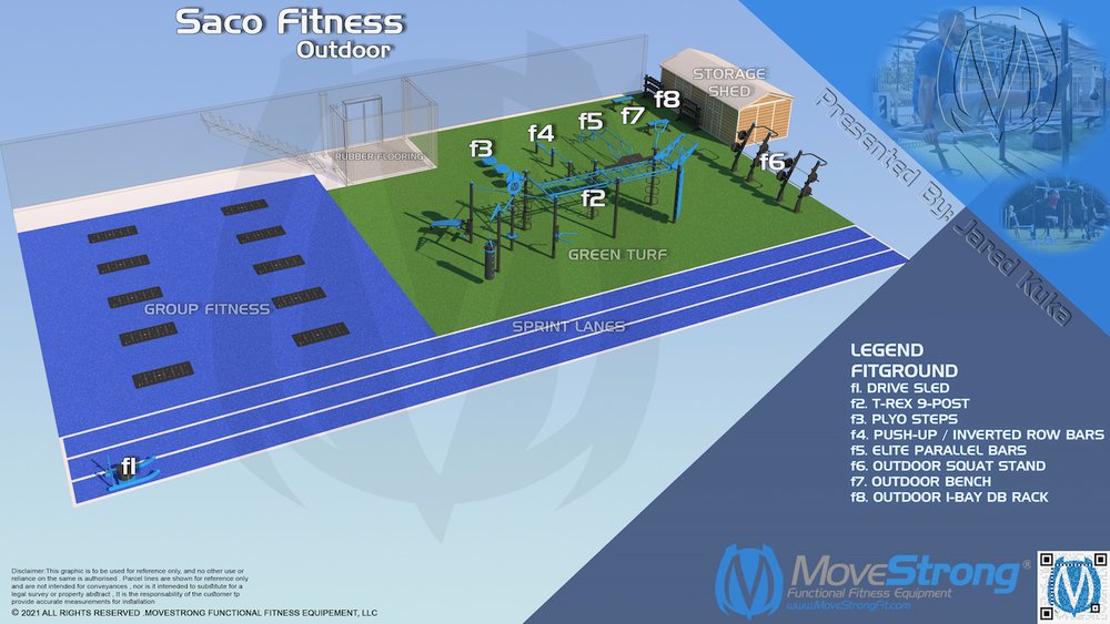 outdoor gym and pool training