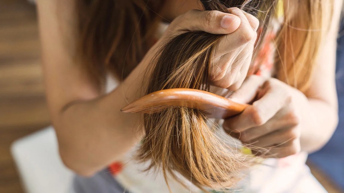 healthy hair strands natural oil treatment