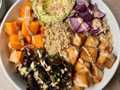serene healthy food arrangement