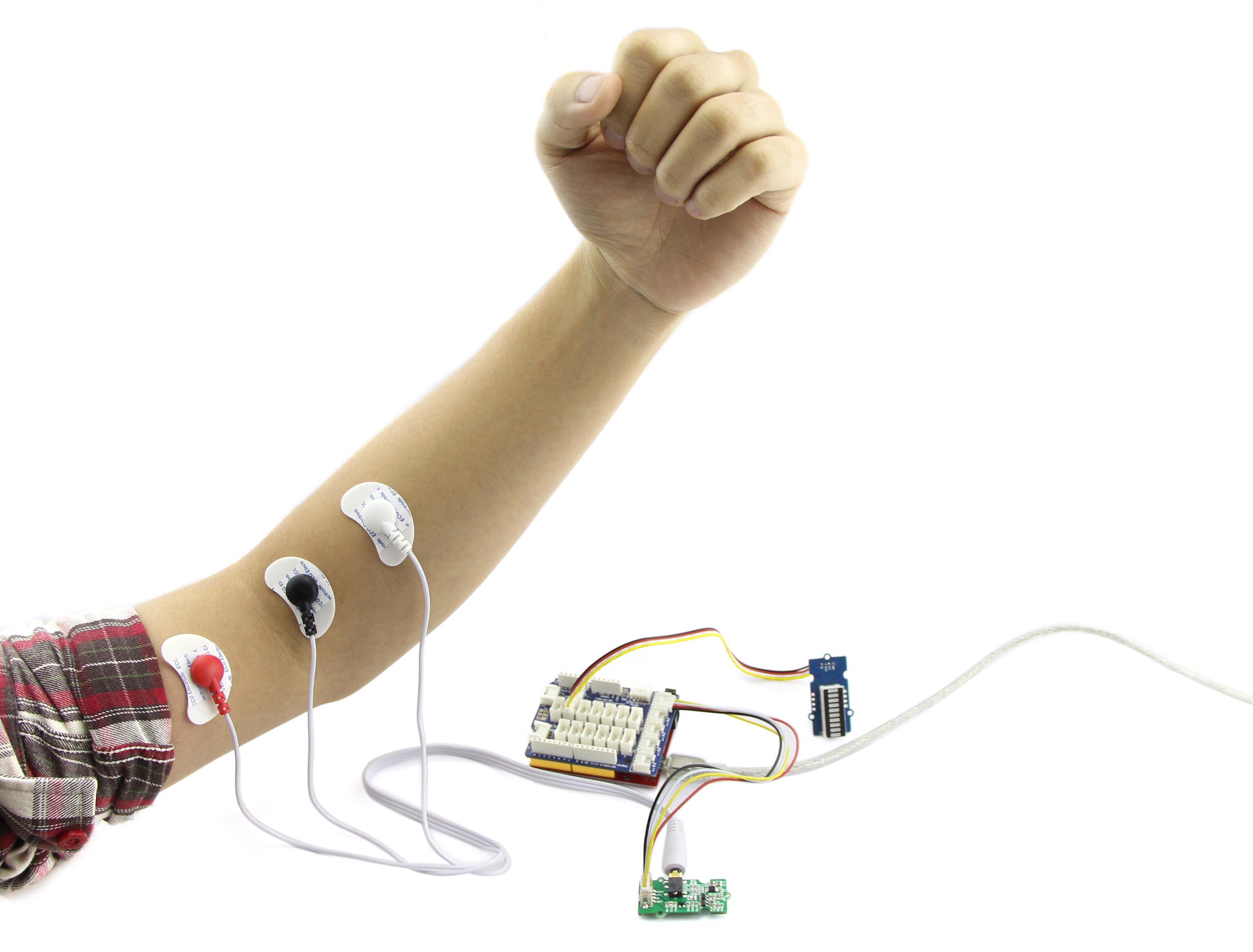 emg electrodes setup