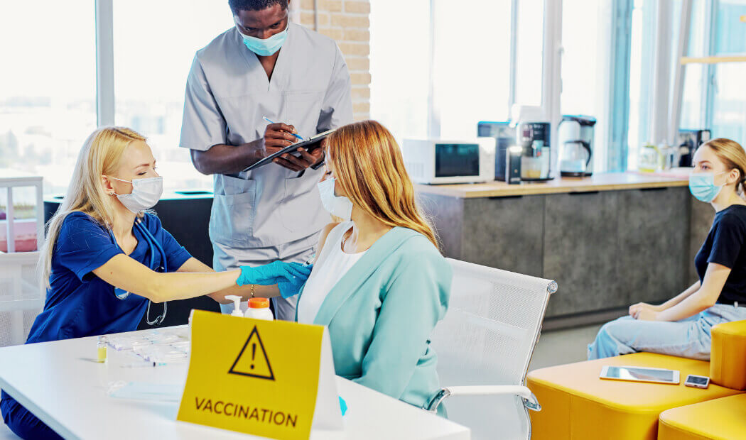 business vaccination clinic in workplace