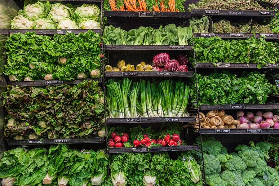 fresh vegetable market