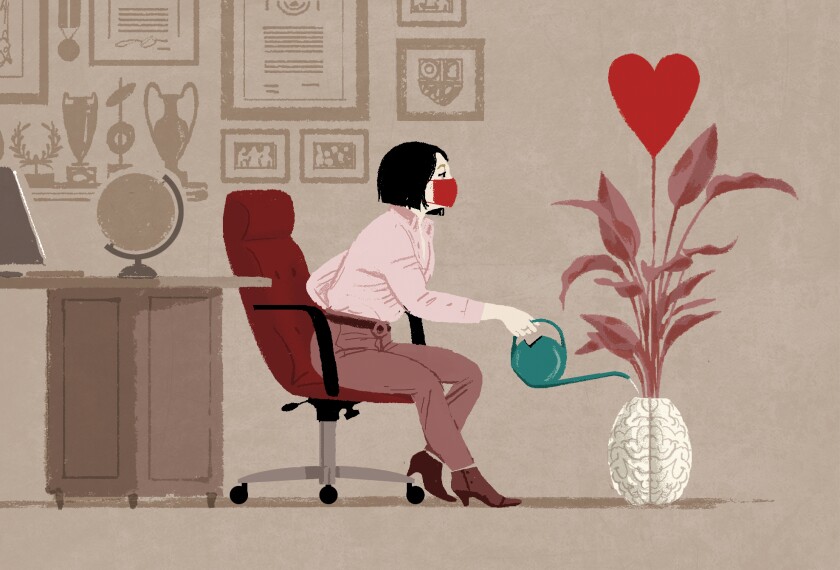 office desk emotional support