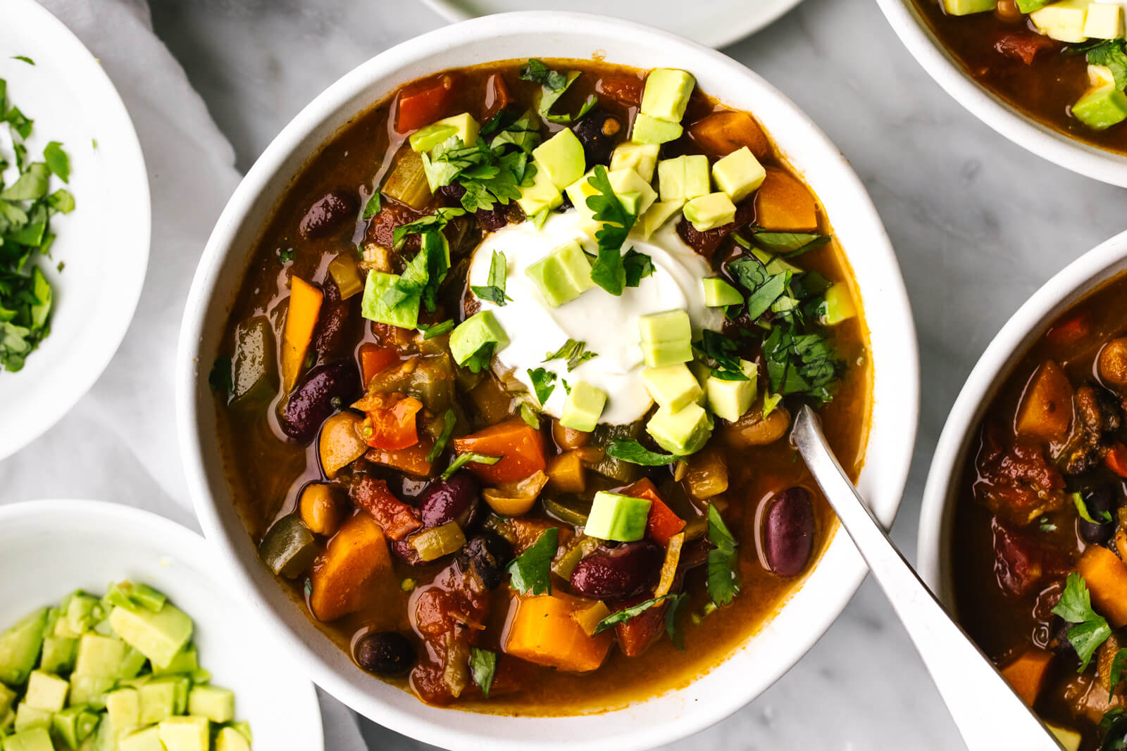 vegetable chili bowl