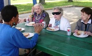 Friendly Conversation | A few of the women chat as they eat … | Flickr