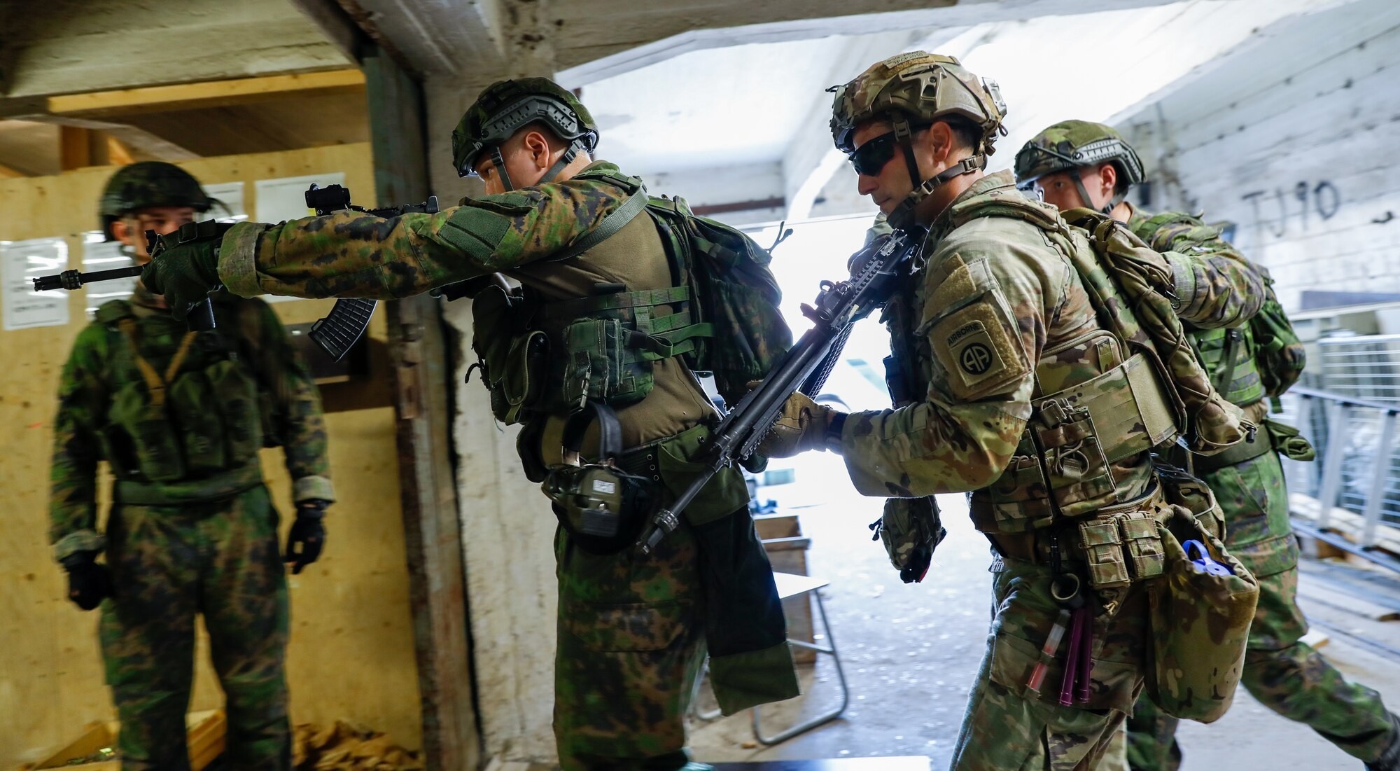 urban military exercise in Helsinki