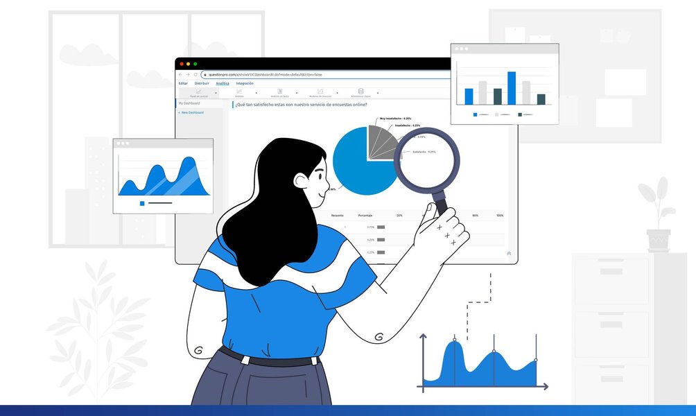 Imagen representando el proceso de visualización de datos.