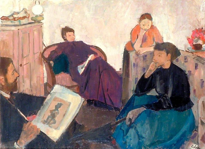 portrait of people discussion