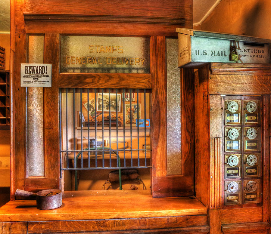 antique post office building vintage stamps and mail