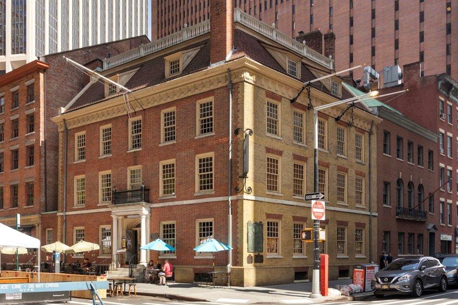 historical buildings urban street