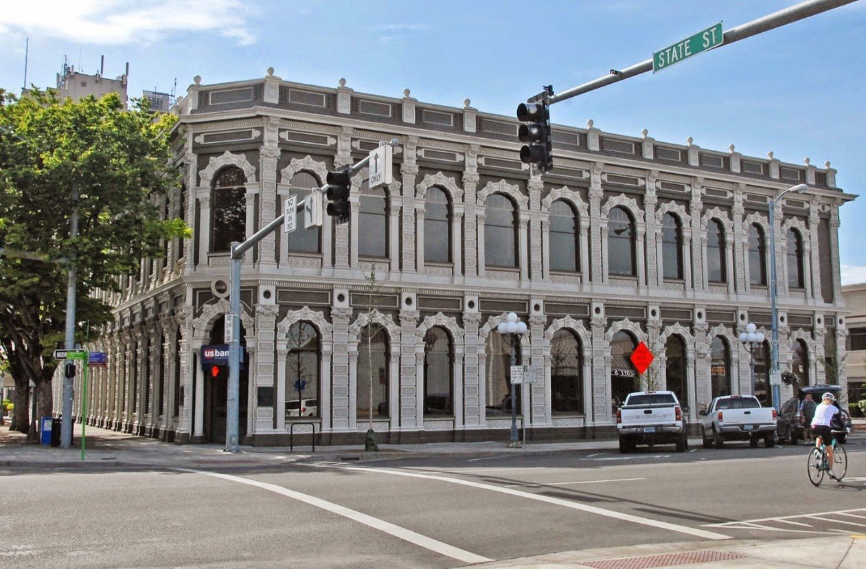 historic industrial buildings and financial institutions