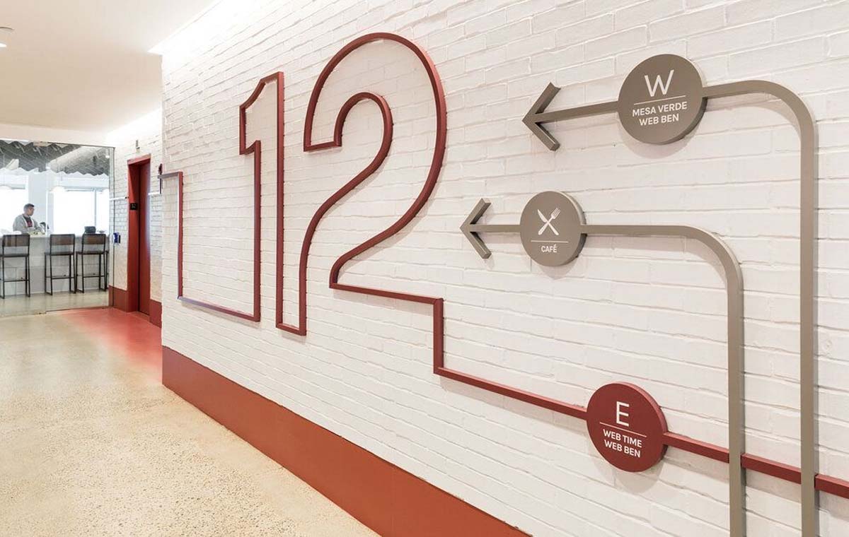 modern urban communication signage